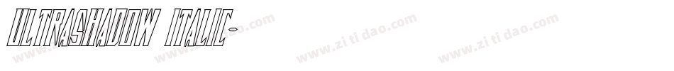UltraShadow Italic字体转换